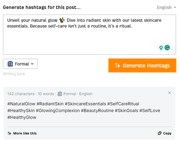 ahrefs hashtag generator