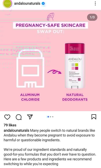 andalou naturals instagram post