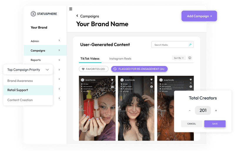 Example of Statusphere's platform
